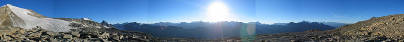 view from Gran Paradiso at 3200m